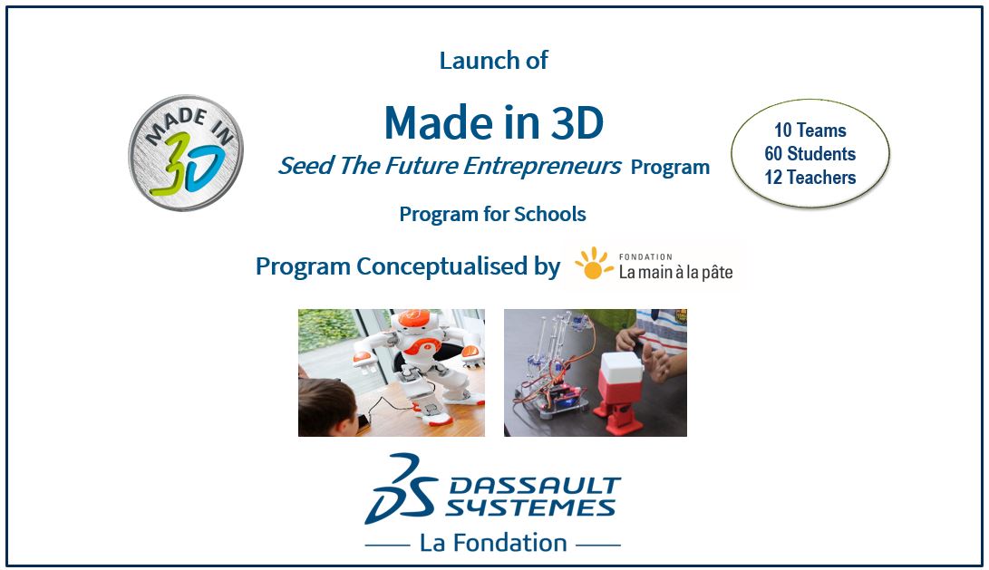 Launch of Made in 3D > La Fondation Dassault Systèmes