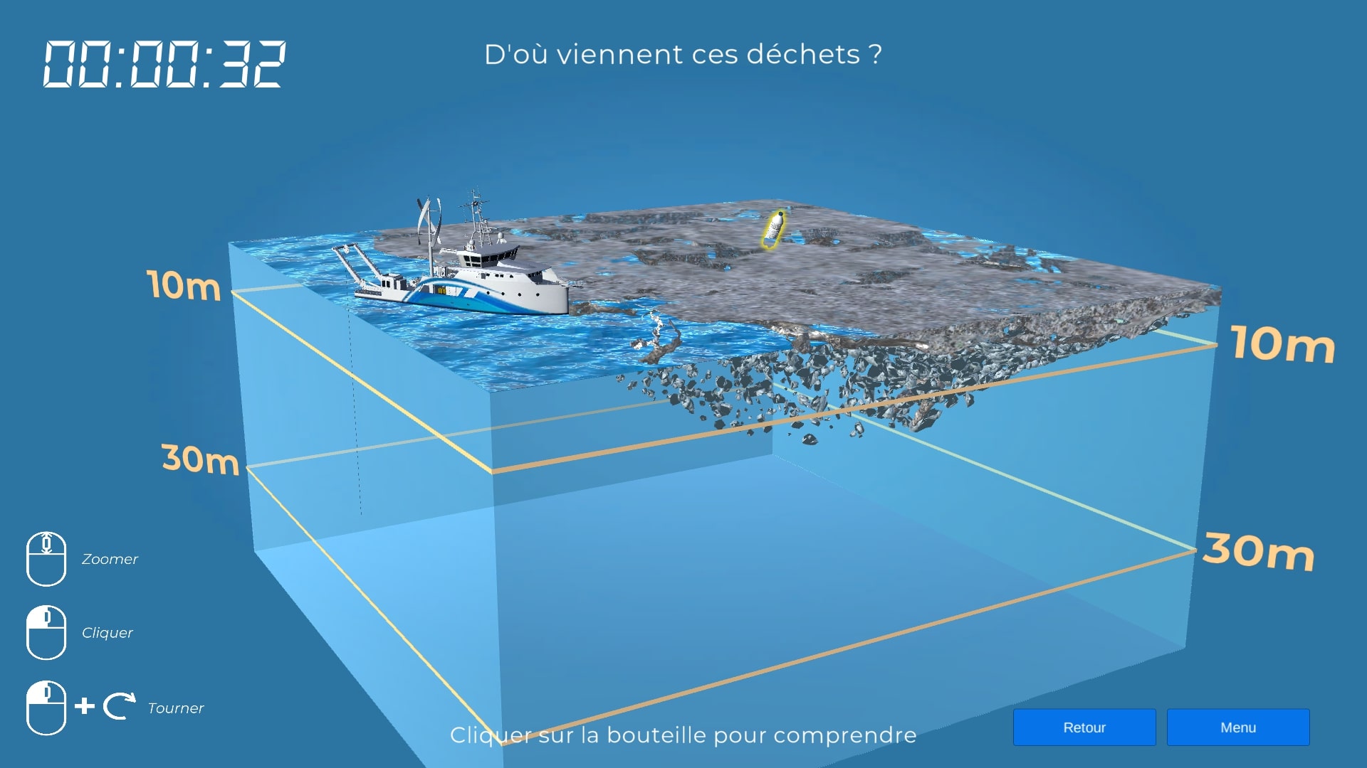 3D view of ocean's wastes > La Fondation Dassault Systèmes