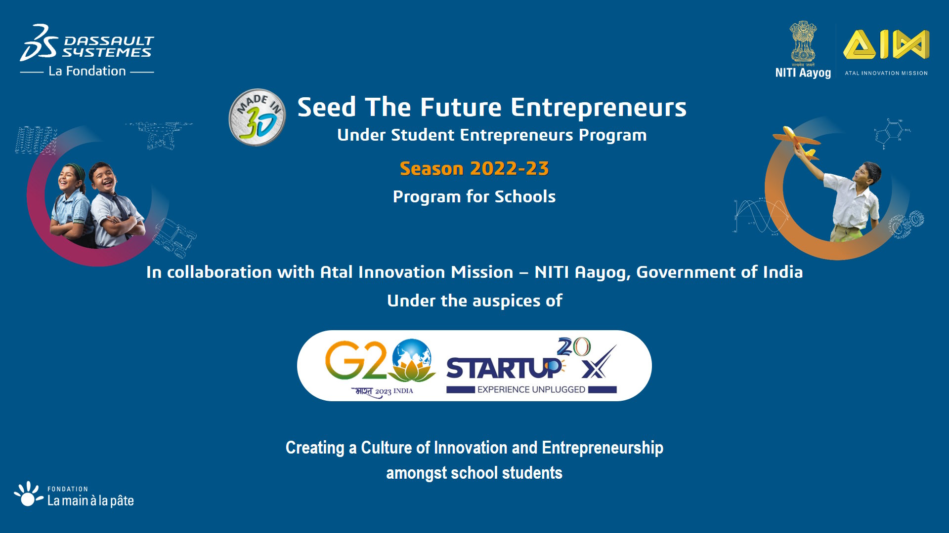 Made in 3D - Seed the Future Entrepreneurs 2022-2023 finals > La Fondation Dassault Systèmes